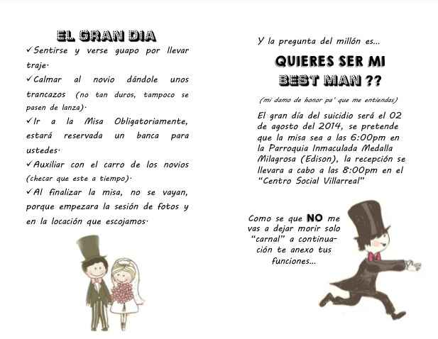 Invitación para Best Man - 3
