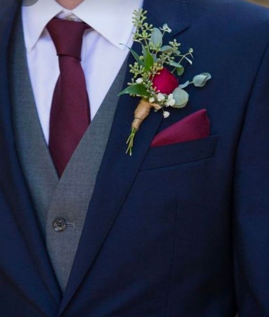 Decorativo floral en saco del hombre?? - 1