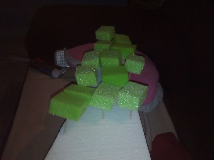 centros de mesa en proceso