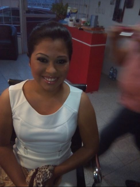 Mi prueba de maquillaje  y peinado. - 3