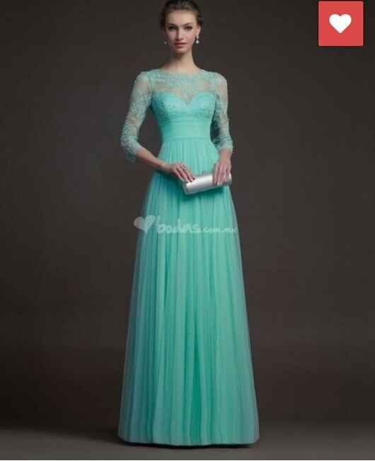 vestido de mis damas de honor.