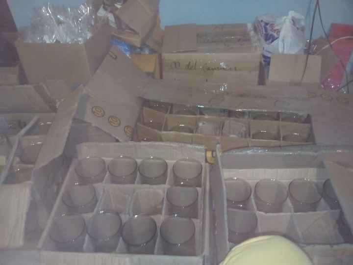 centros de mesa en proceso