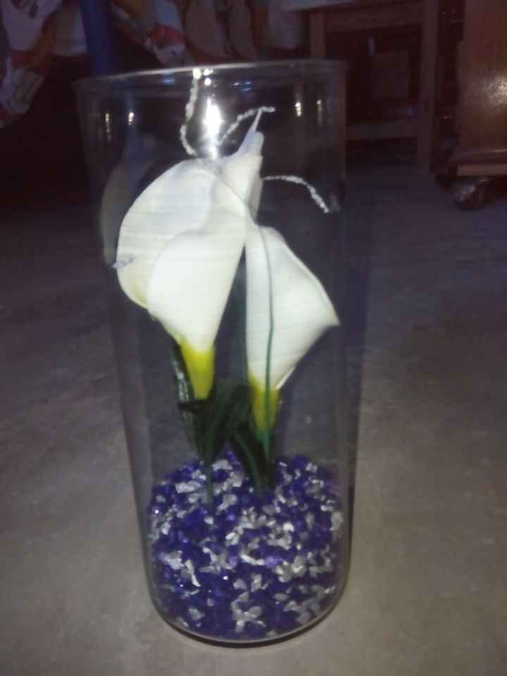 centros de mesa en proceso