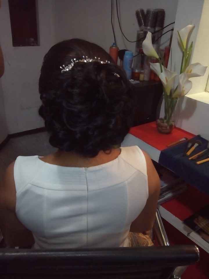 Mi prueba de maquillaje  y peinado. - 1