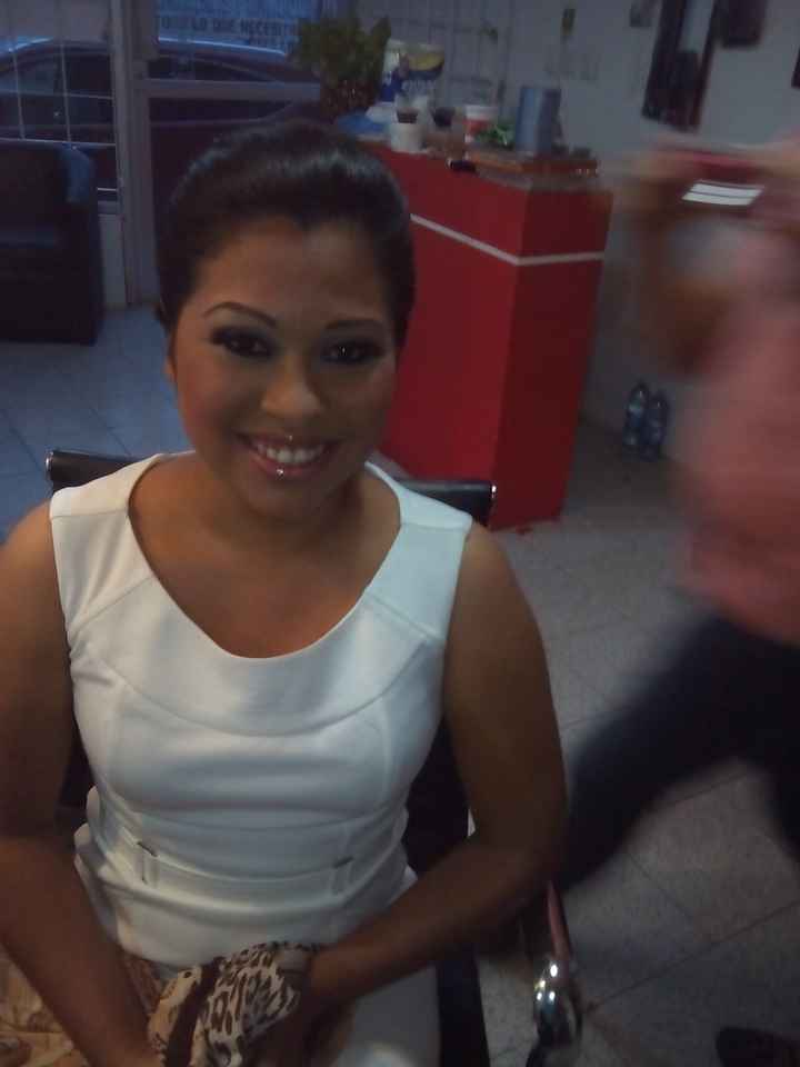 Mi prueba de maquillaje  y peinado. - 3