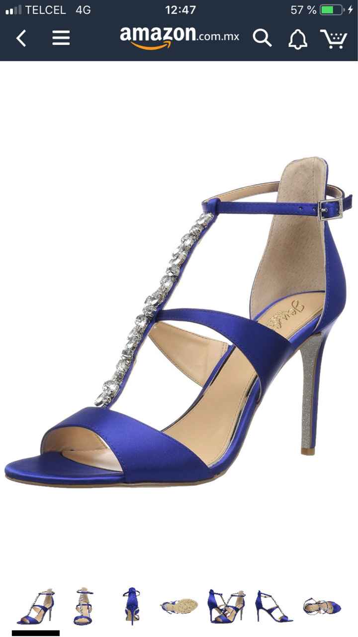 Hola!! Estoy muy tentada a seleccionar zapatos azules para el día de la boda, que opinan?? algo de e