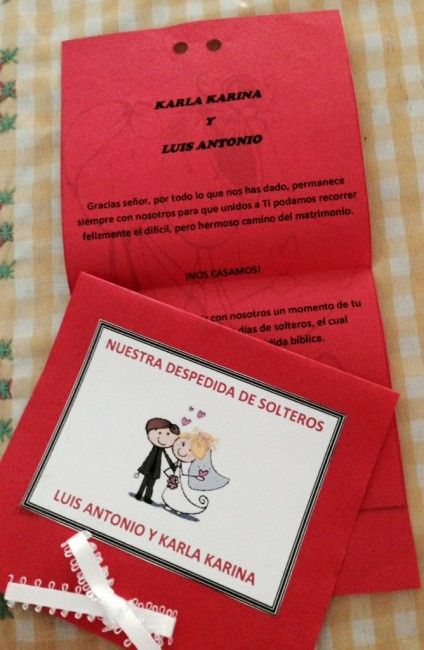 Invitaciones de mi despedida bíblica!!  - 3