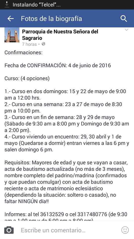 platicas confirmacion