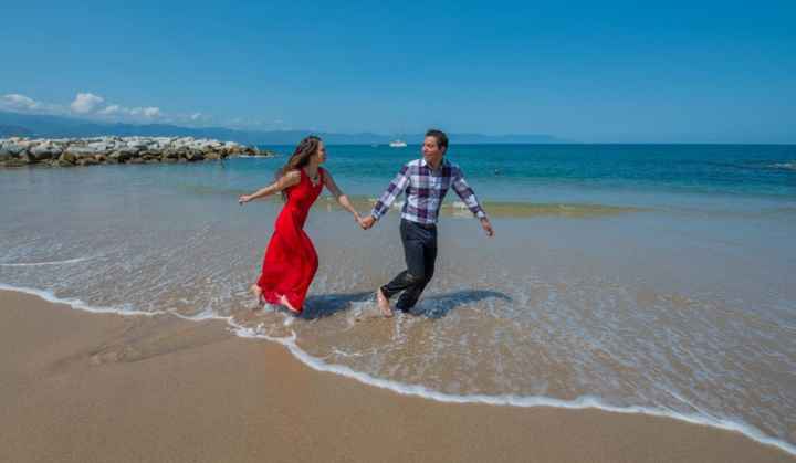 save the date en la playa