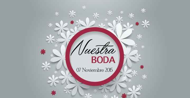 banner nuestra boda