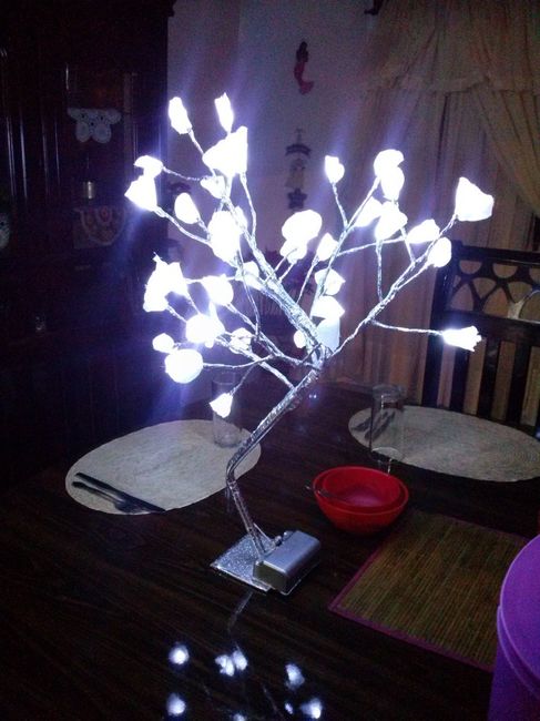 arbolitos con luz led son recargables