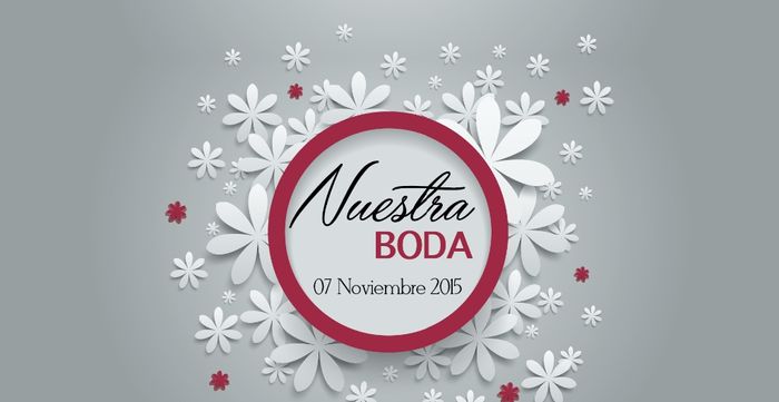 banner nuestra boda