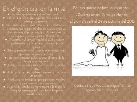 Invitación Damas de honor 3