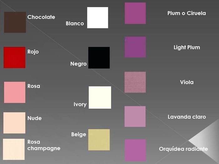 Colores para mi boda