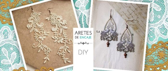 Aretes de encaje