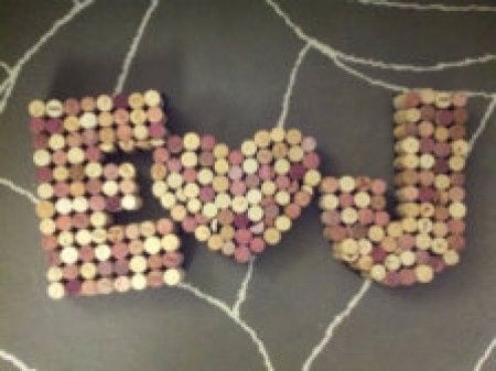 Letras con corchos