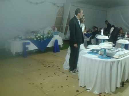 El pastel y las iniciales