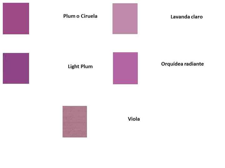 Colores para mi boda
