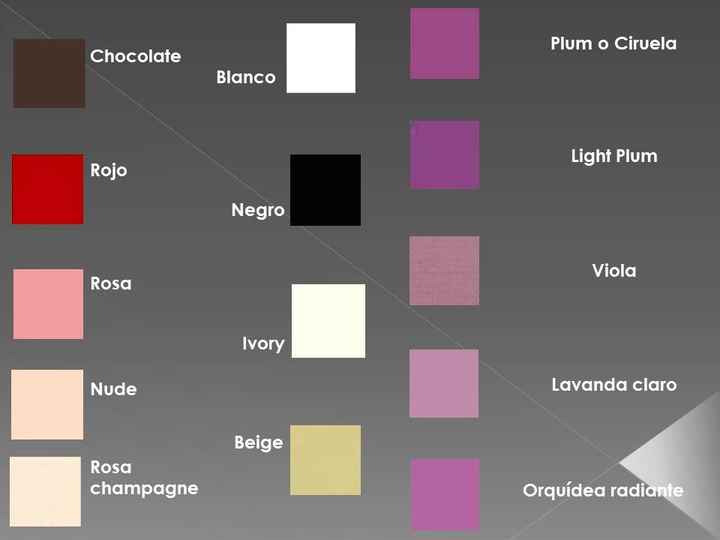 Colores para mi boda