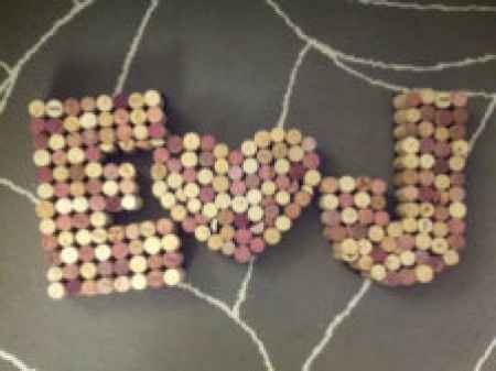 Letras con corchos