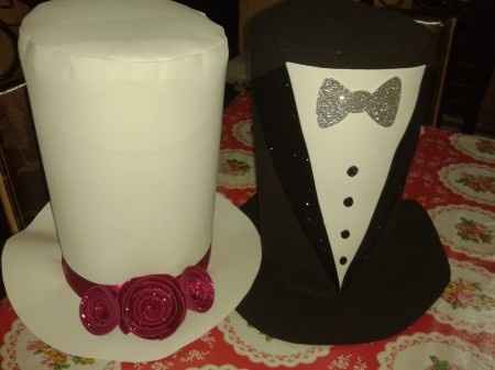 Sombreros novio y novia
