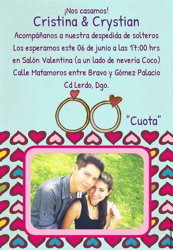Invitación Despedida de Solteros 2