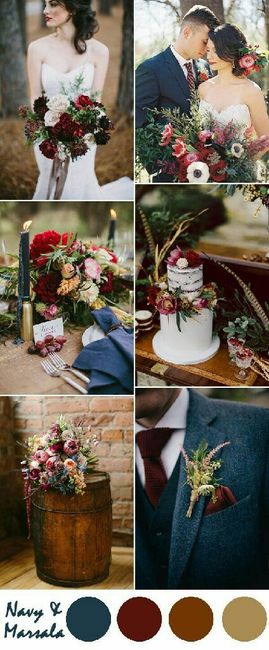 Combinaciones de colores en maroon y green - 2