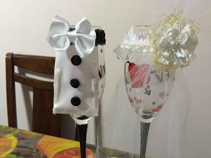 Copas decoradas. - 2