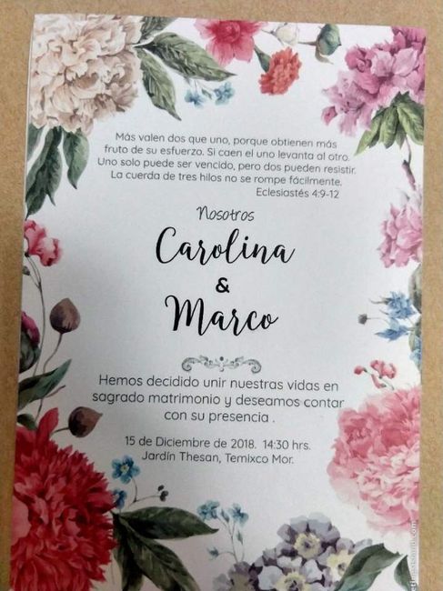 Invitaciones hechas por mí.🍃🌺📜 - 1