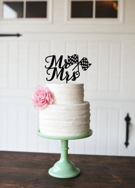 sorpresa pastel de boda estilo Racing! - 1