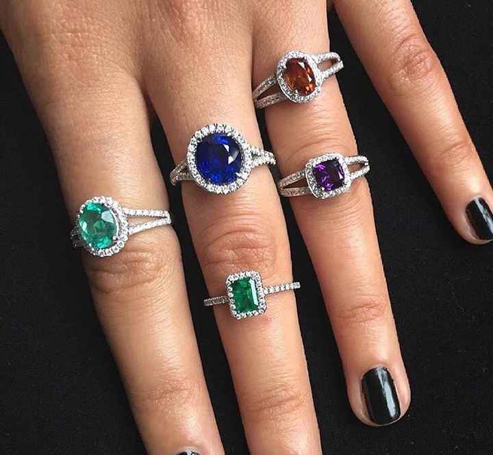 Anillos de compromiso coloridos! :) - 3