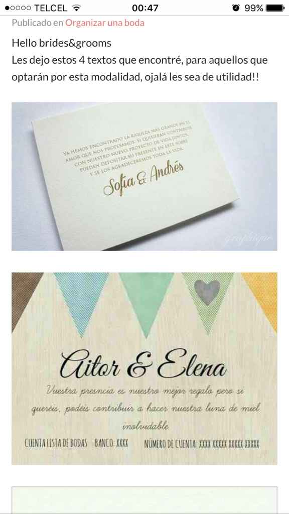 Dinero en vez de regalo - 1