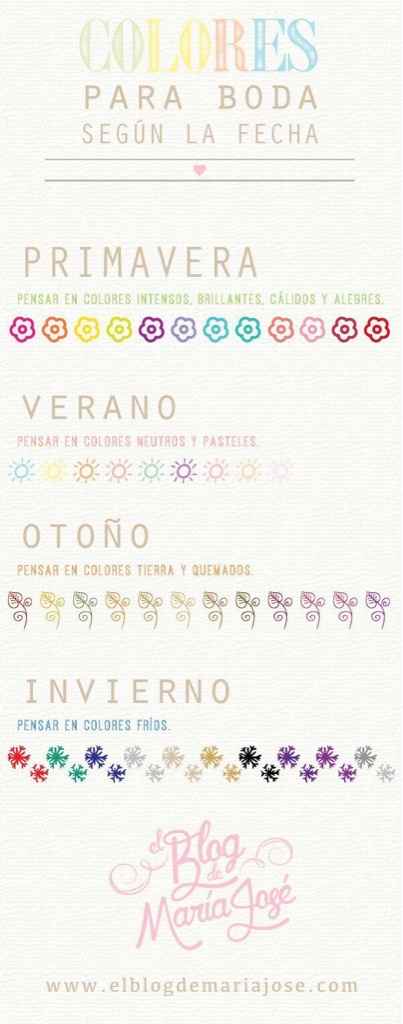 Colores para la boda según la temporada :) - 1