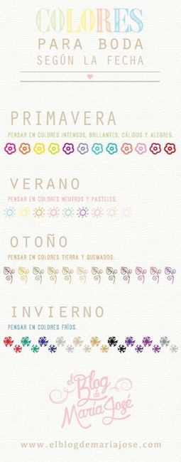 Colores para la boda según la temporada :) - 1