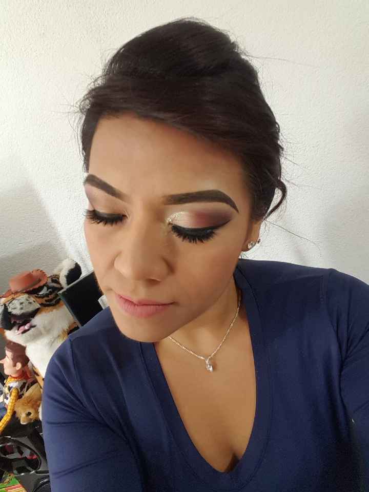 Prueba de maquillaje y peinado.. lista.! - 1