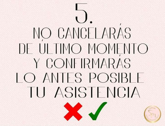 10 mandamientos de invitados - 6