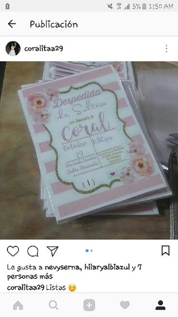 Quién diseño sus invitaciones de despedida de soltera??? - 2