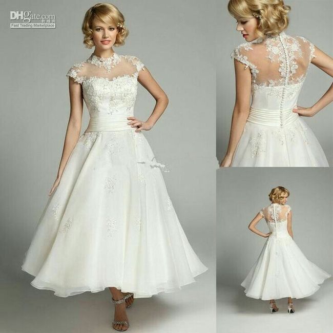 Vestidos👰hasta  los tobillos - 2