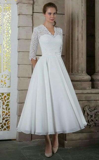 Vestidos👰hasta  los tobillos - 6