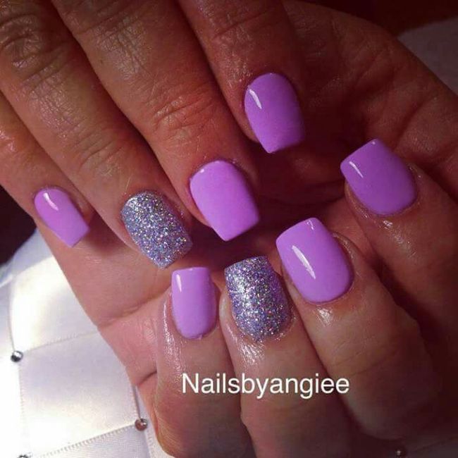 Uñas en morado💜 - 19