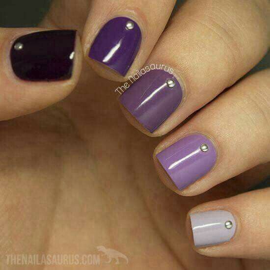 Uñas en morado💜 - 20