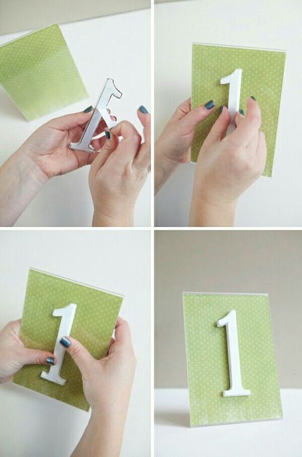 💕números  de mesa diy💕 - 6