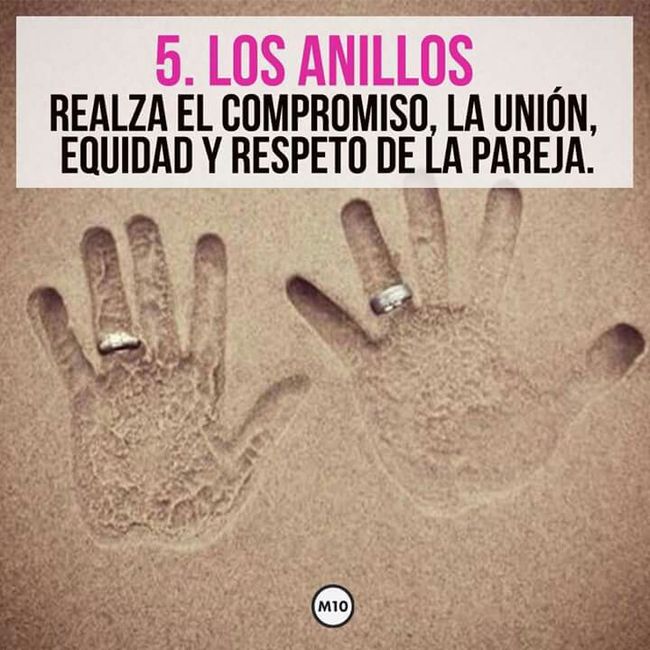 Elementos  de boda  y sus significados. - 6
