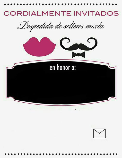 Invitaciones despedida mixta 8