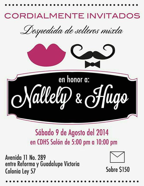 Invitaciones despedida mixta 11