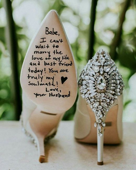 Mensajito en tus zapatos  de novia 👰👠 - 2