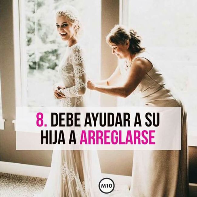 10 mandamientos para la mamá de la 👰💗 - 8