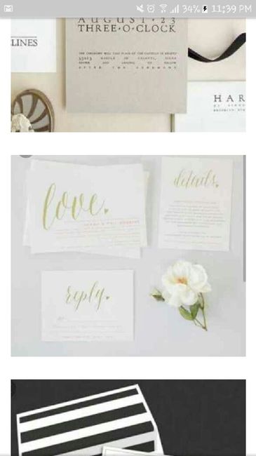 Invitaciones de Estilo Minimalista 📃 - 1