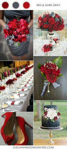 Boda Rojo&gris ❤ - 5