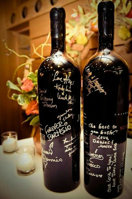Botella de vino 🍾 para firmas - 3